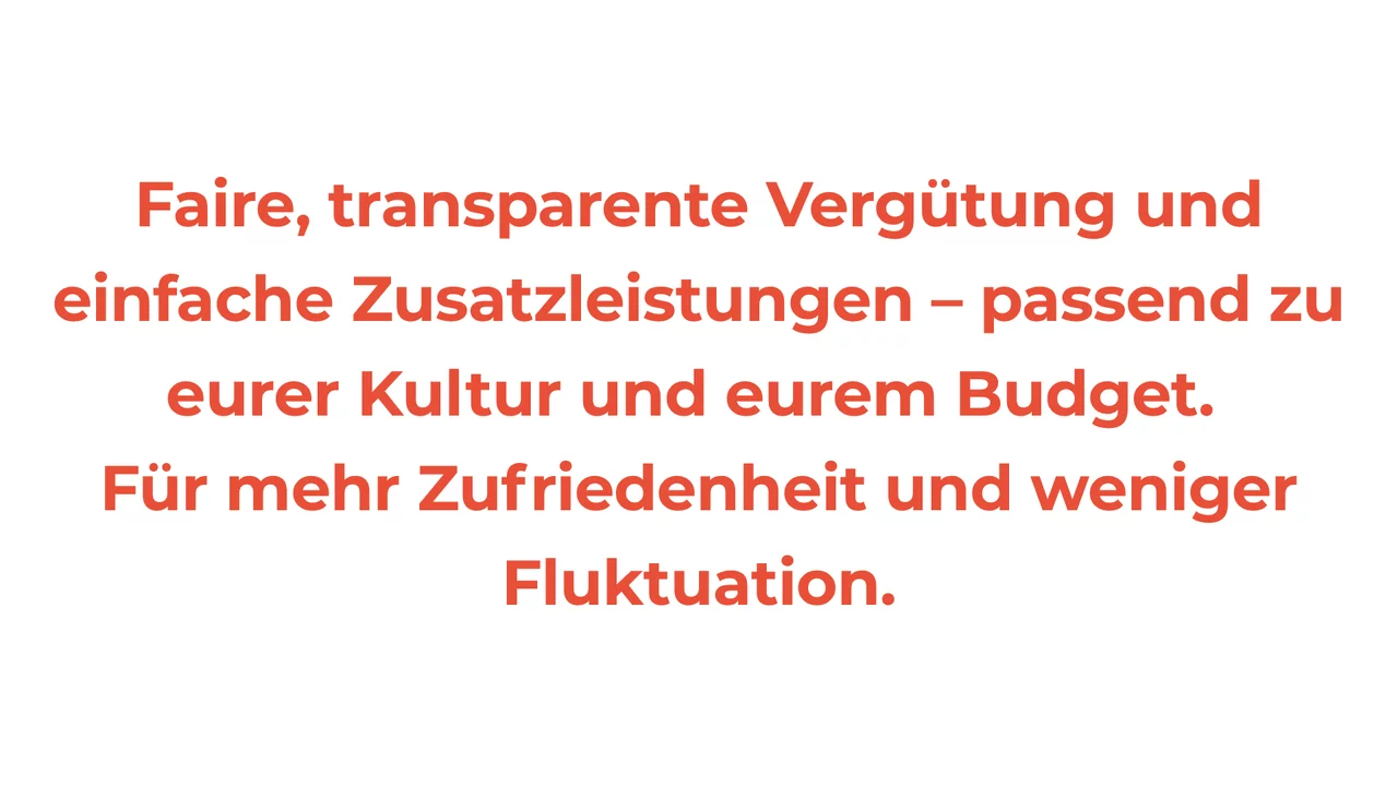 Vergütung & Benefits Beschreibung